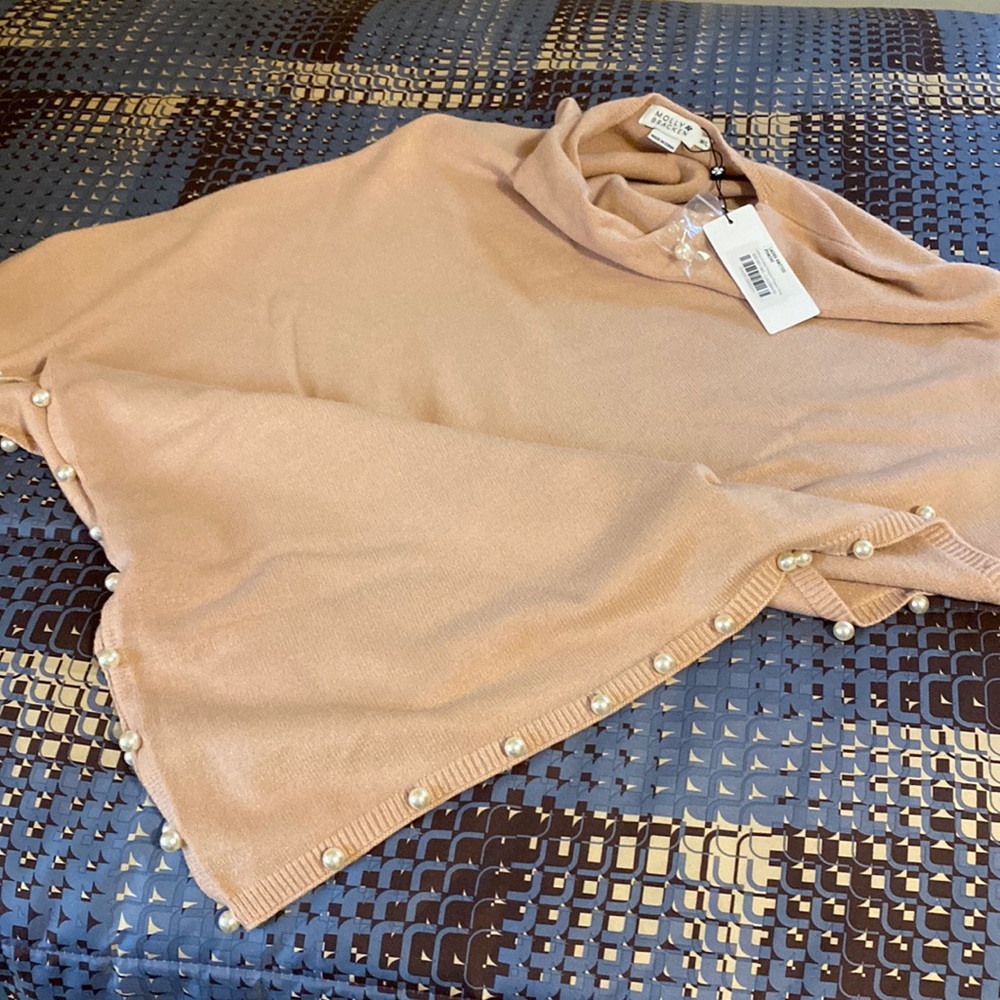 New Molly Bracken Knitted Pink Poncho